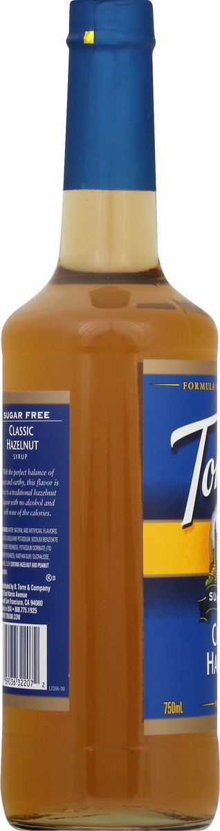 slide 11 of 13, Torani Sugar Free Classic Hazelnut Syrup - 750 ml, 750 ml