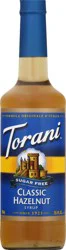 Torani Sugar Free Classic Hazelnut Syrup - 750 ml