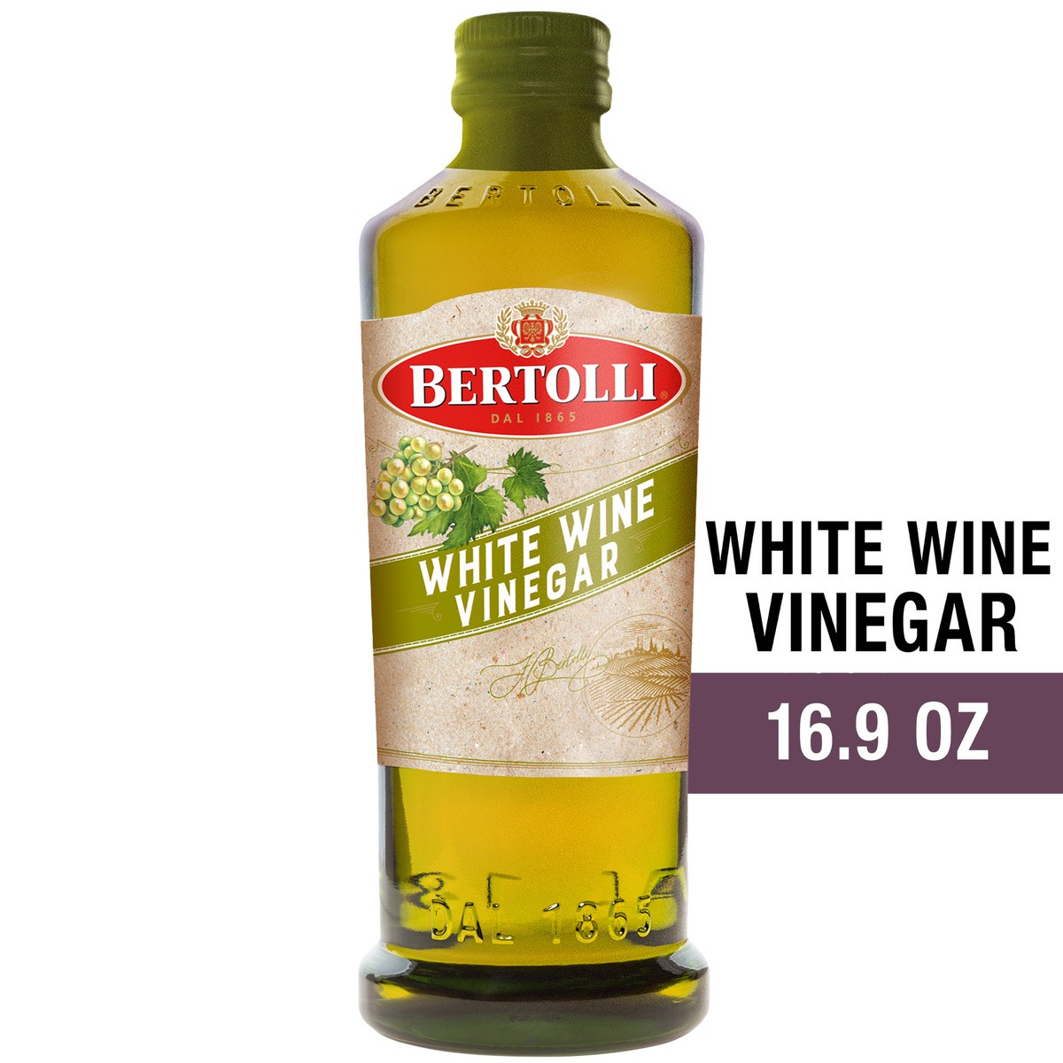 slide 1 of 9, Bertolli White Wine Vinegar, 16.9 fl oz, 16.9 oz