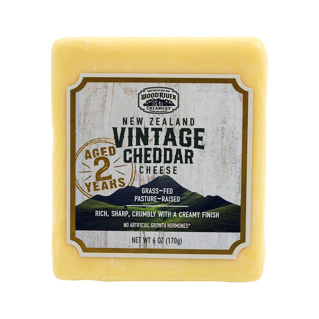 slide 1 of 1, Wood River Creamery New Zealand Vintage Cheddar Cheese 6 oz, 