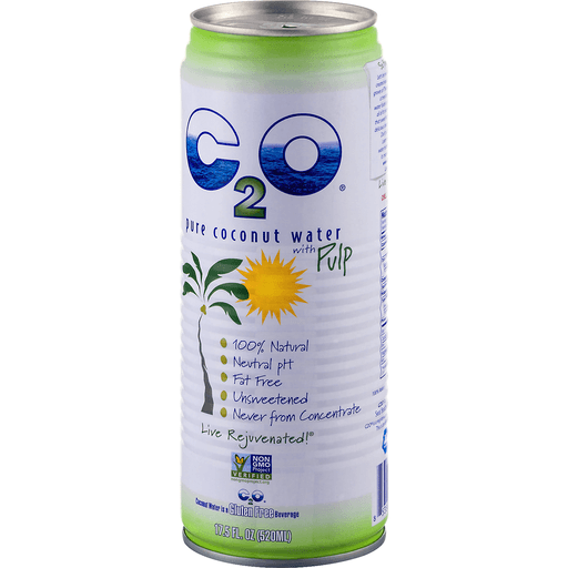 slide 3 of 8, C2O Pure Coconut Water With Pulp, 17.5 fl oz