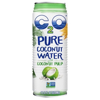 slide 1 of 8, C2O Pure Coconut Water With Pulp, 17.5 fl oz