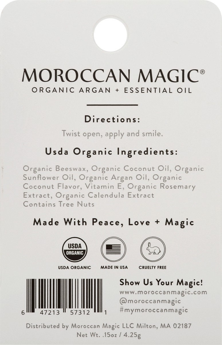 slide 9 of 9, Moroccan Magic Pure Coconut Lip Balm 0.15 oz, 0.15 oz