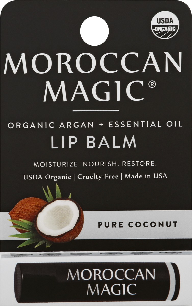 slide 1 of 9, Moroccan Magic Pure Coconut Lip Balm 0.15 oz, 0.15 oz