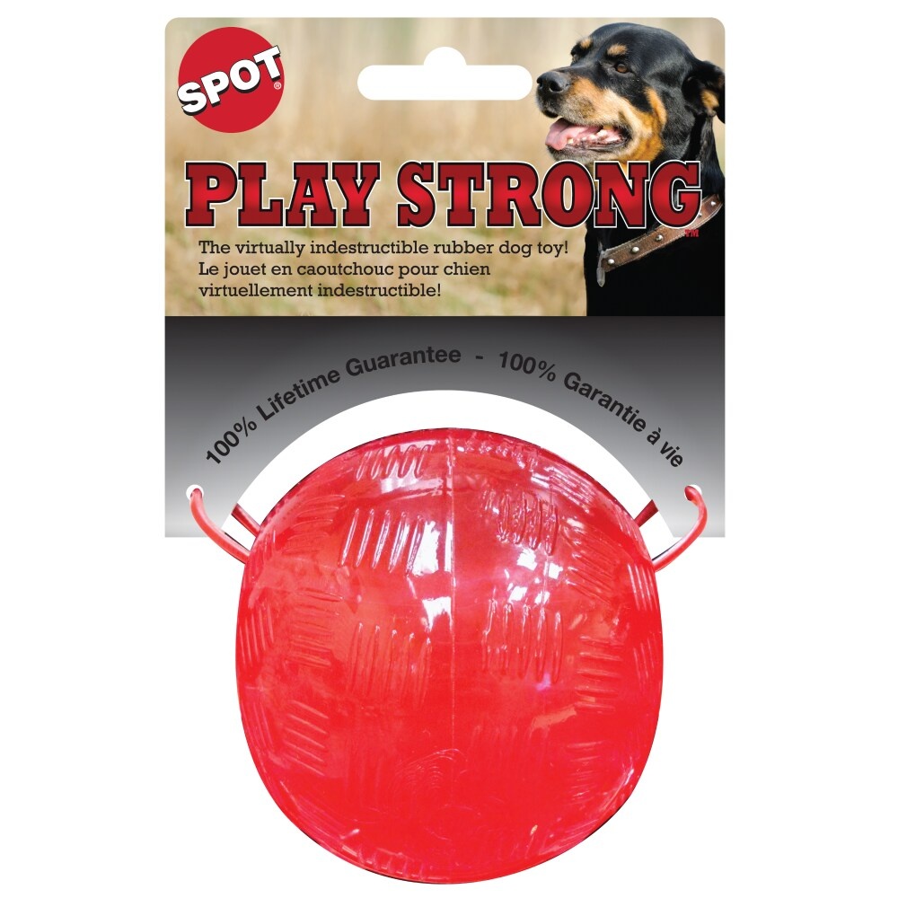 slide 1 of 1, Spot Play Strong Rubber Dog Toy, 3.25 in