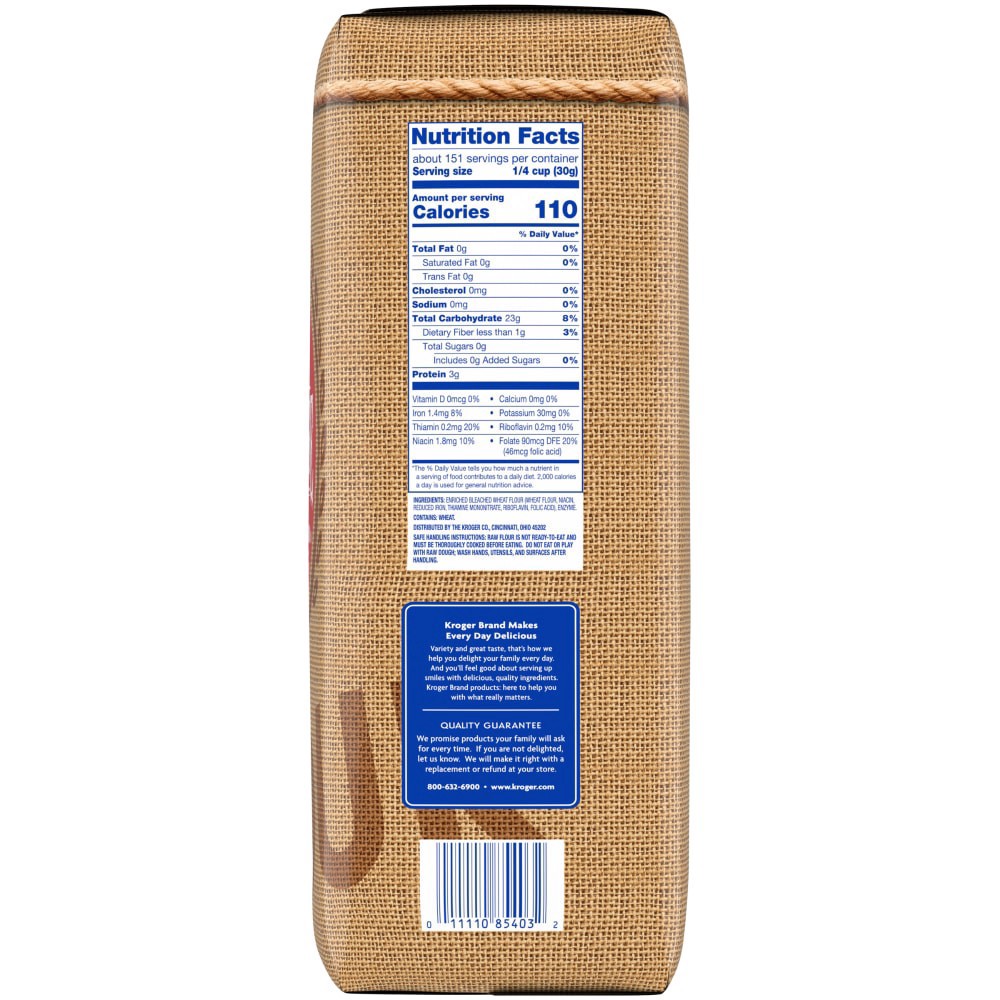 slide 3 of 4, Kroger Bleached All Purpose Enriched Flour, 10 lb