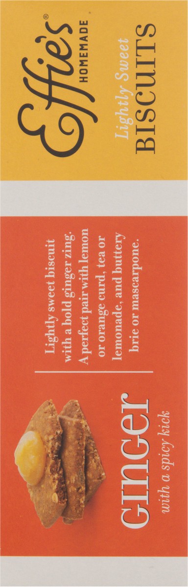 slide 6 of 9, Effie's Homemade Lightly Sweet Ginger Biscuits 7.2 oz, 7.2 oz