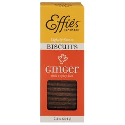 Effie's Homemade Lightly Sweet Ginger Biscuits 7.2 oz