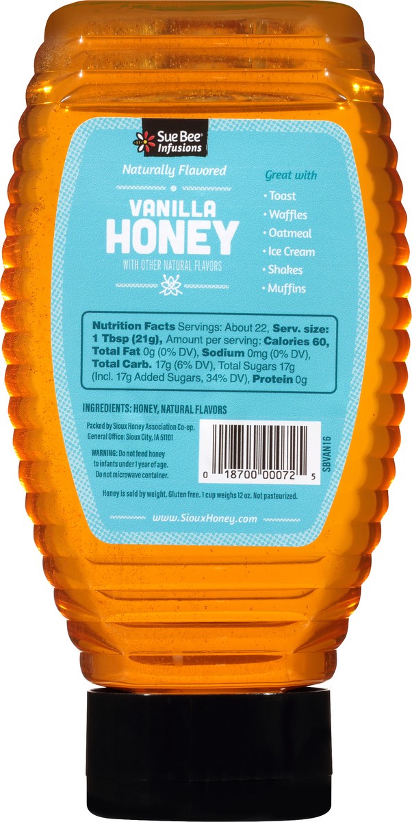 slide 6 of 7, Sue Bee Vanilla Honey 16 oz, 16 oz