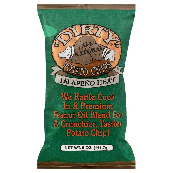 slide 1 of 6, Dirty Jalapeno Heat Potato Chips, 5 oz