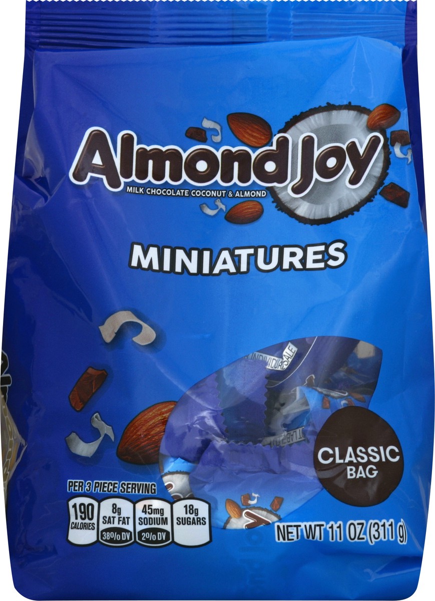 slide 5 of 5, Almond Joy Miniatures, 11 oz