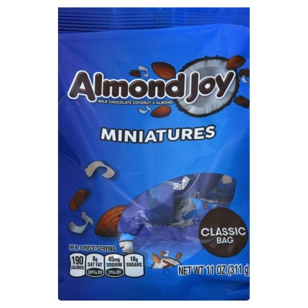 slide 1 of 5, Almond Joy Miniatures, 11 oz