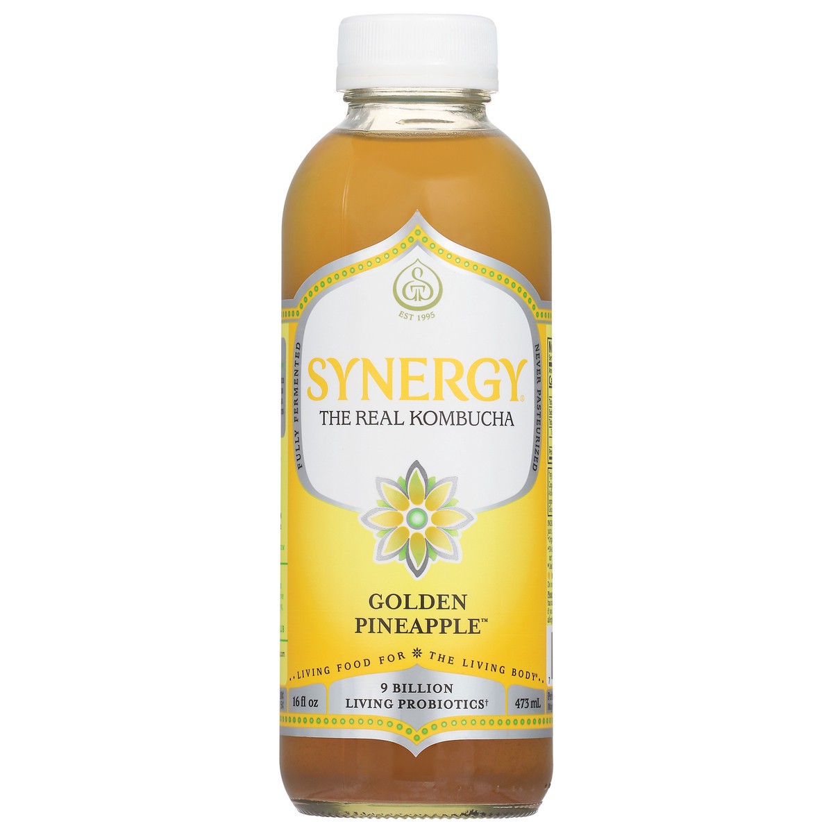 slide 1 of 3, GT's Golden Pineapple Kombucha 16 fl oz, 16 fl oz