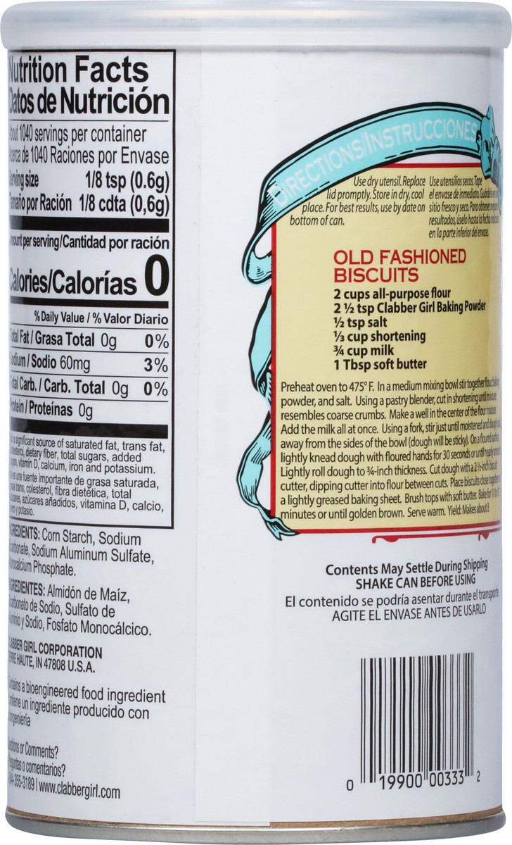 slide 8 of 9, Clabber Girl Double Acting Baking Powder, 22 oz, 22 oz