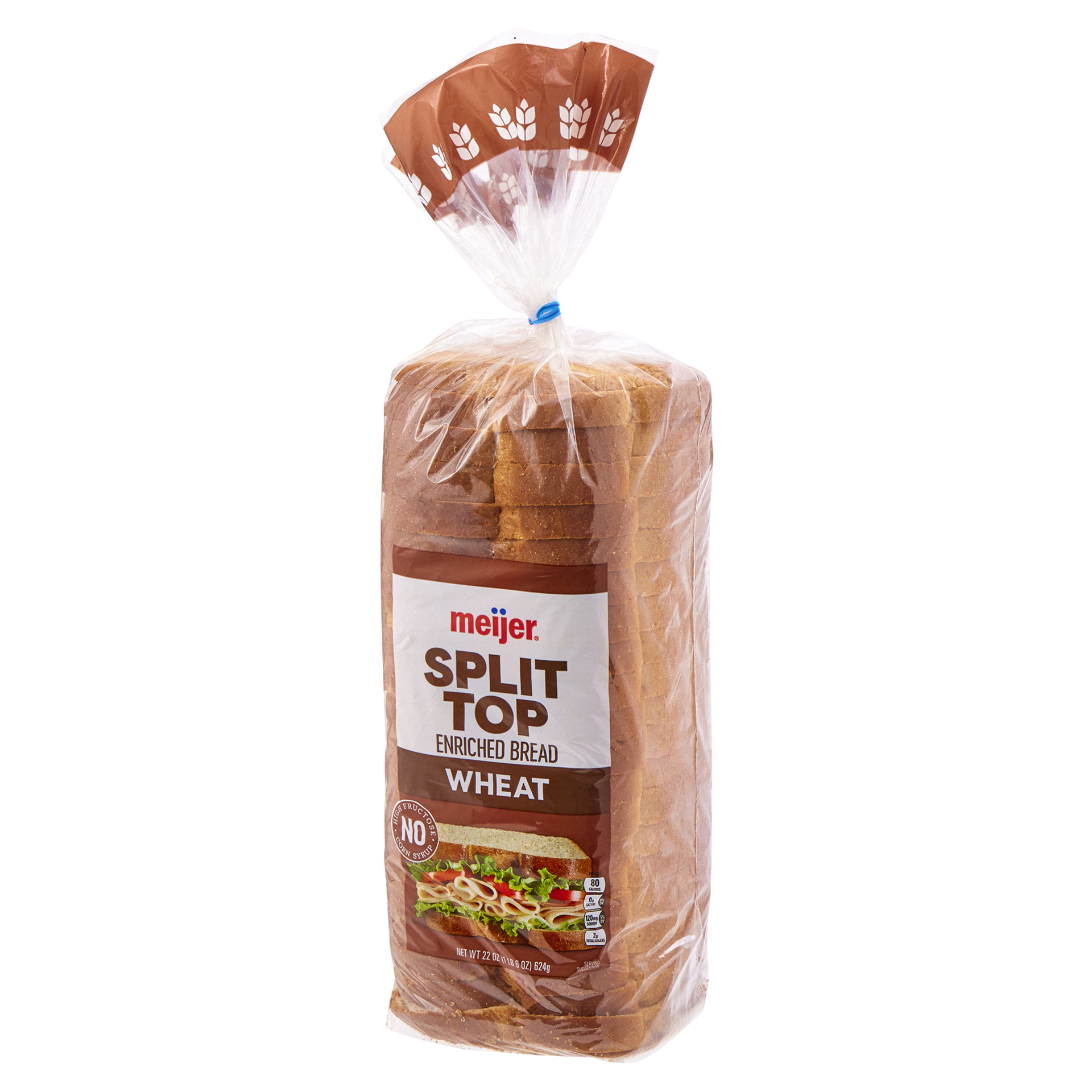 slide 9 of 21, Meijer Split Top Wheat Bread, 20 oz