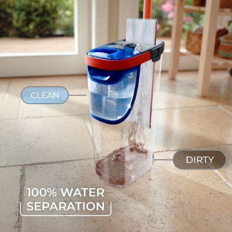 slide 6 of 12, O-Cedar H2 Pro Flat Mop and Bucket System, 1 ct