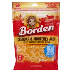 Borden Natural Cheddar Jack Shredded