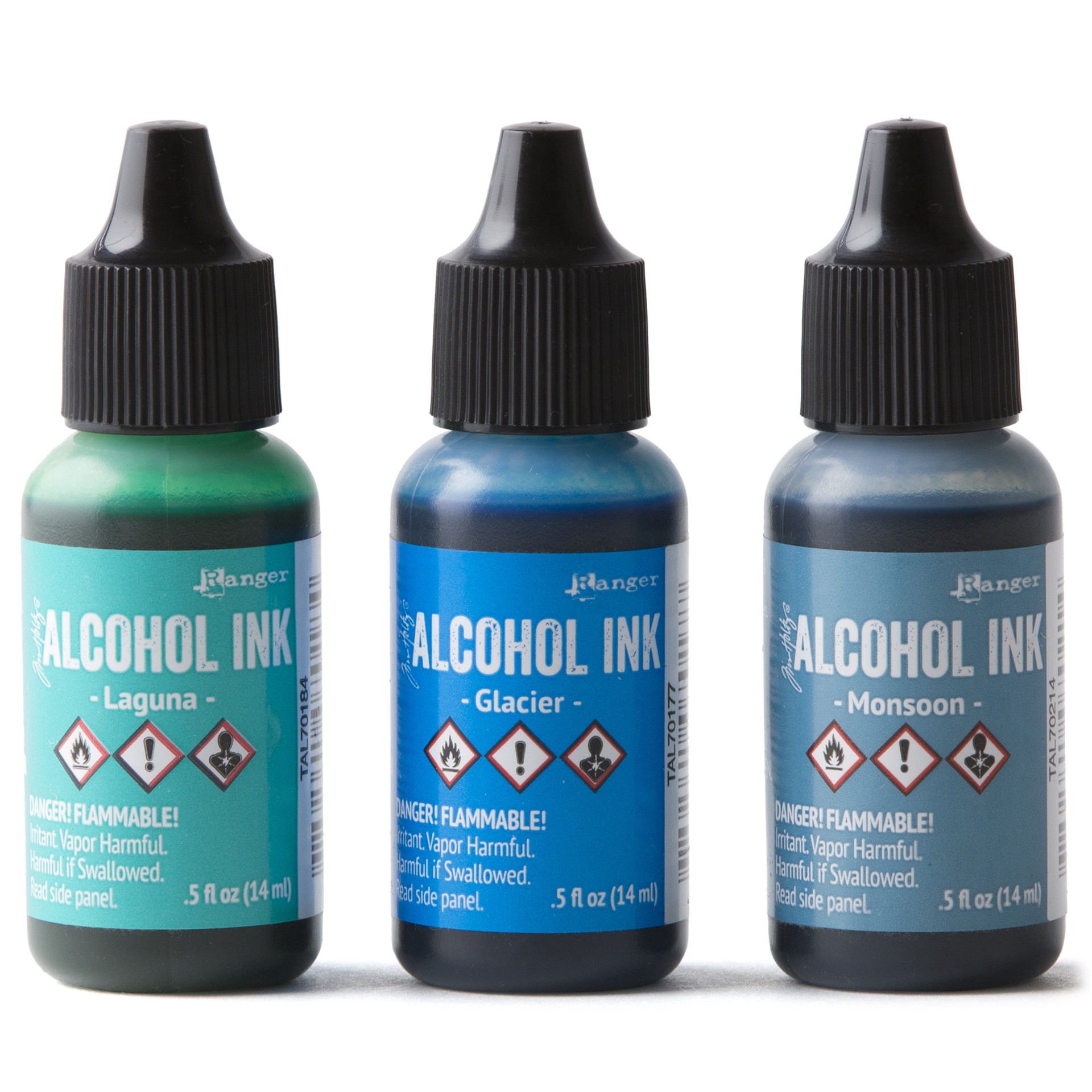 slide 7 of 7, Tim Holtz Teal & Blue Spectrum Alcohol Inks, 3ct., 3 ct