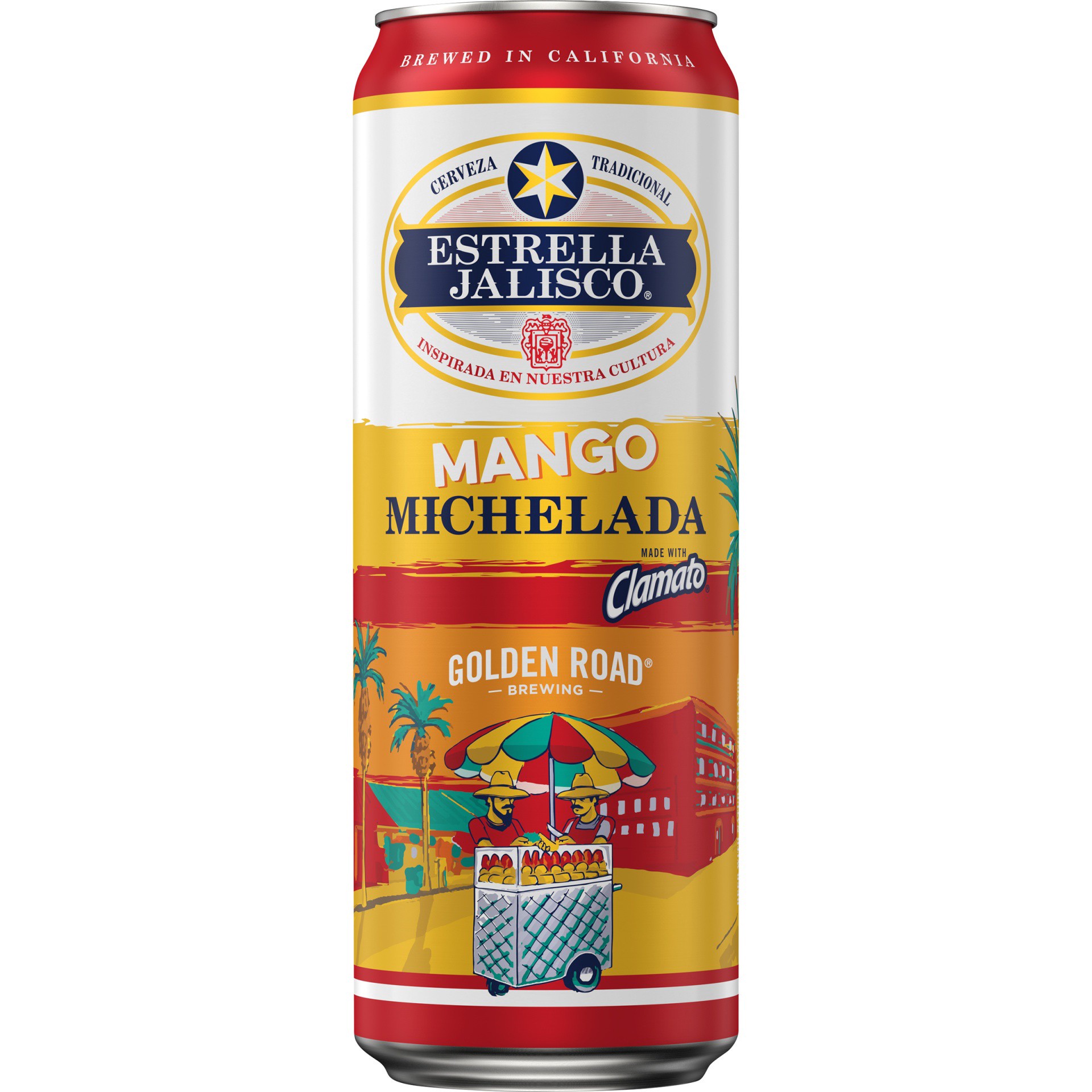 slide 1 of 1, Estrella Jalisco Mango Michelada Beer, 25 FL OZ Can, 25 fl. oz