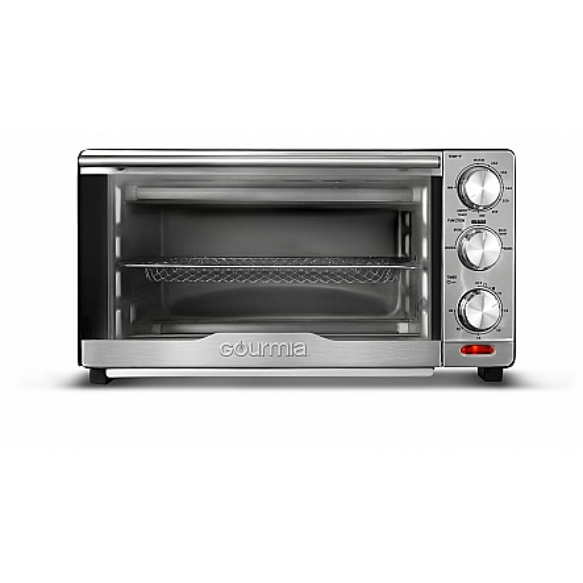 slide 1 of 17, Gourmia Stainless Steel Toaster Oven Air Fryer, 1 ct