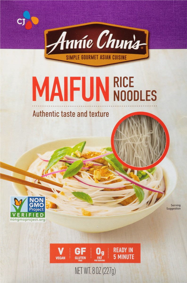 slide 1 of 9, Annie Chun's Maifun Rice Noodles, 8 oz