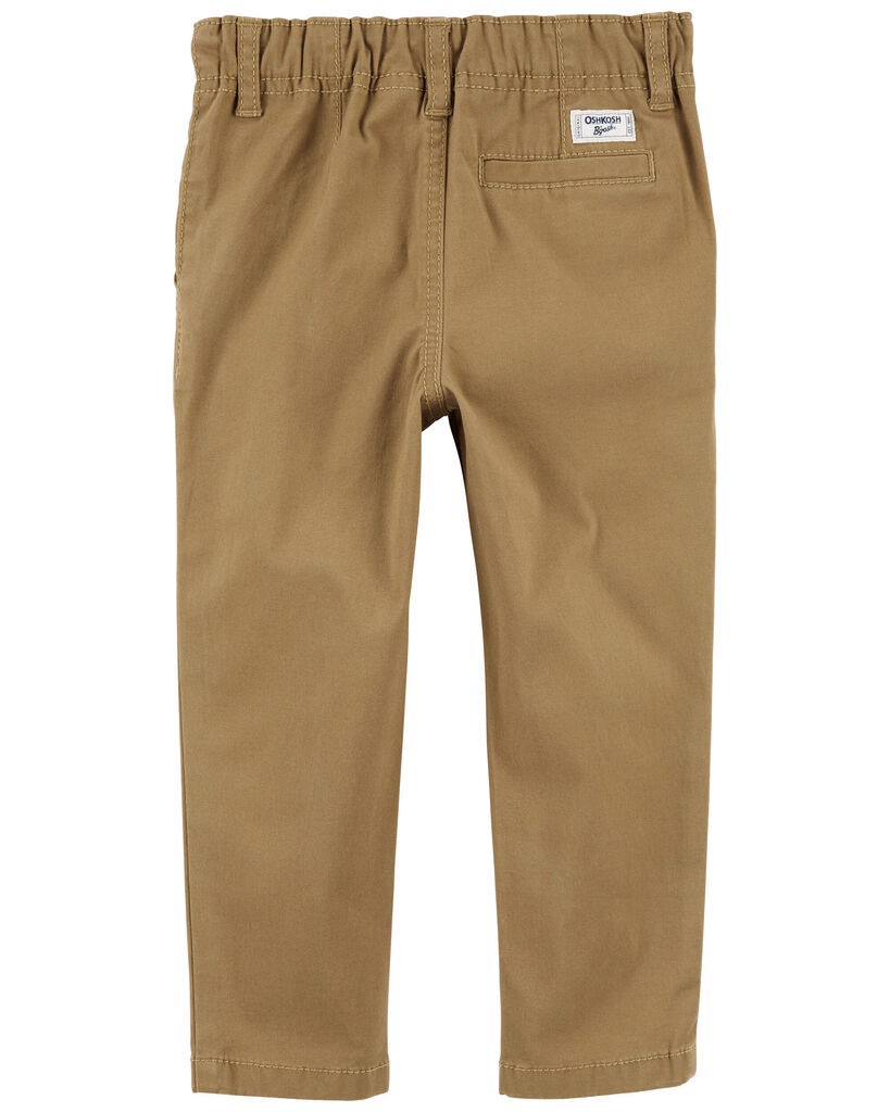 slide 3 of 3, Oshkosh Baby Skinny Fit Tapered Chino Pants Khaki 12M, 1 ct