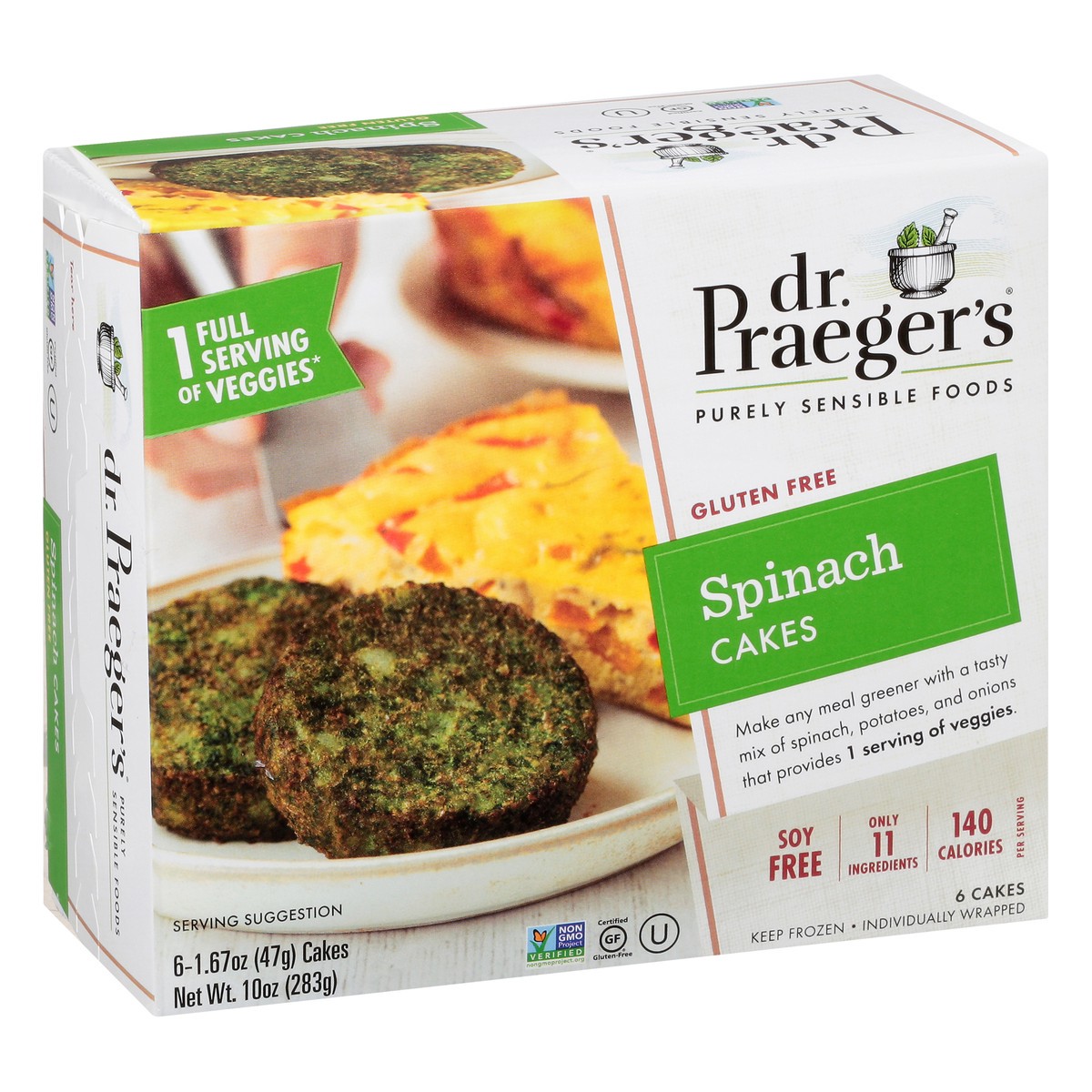 slide 2 of 13, Dr. Praeger's Purely Sensible Foods Spinach Cakes, 6 ct; 10 oz