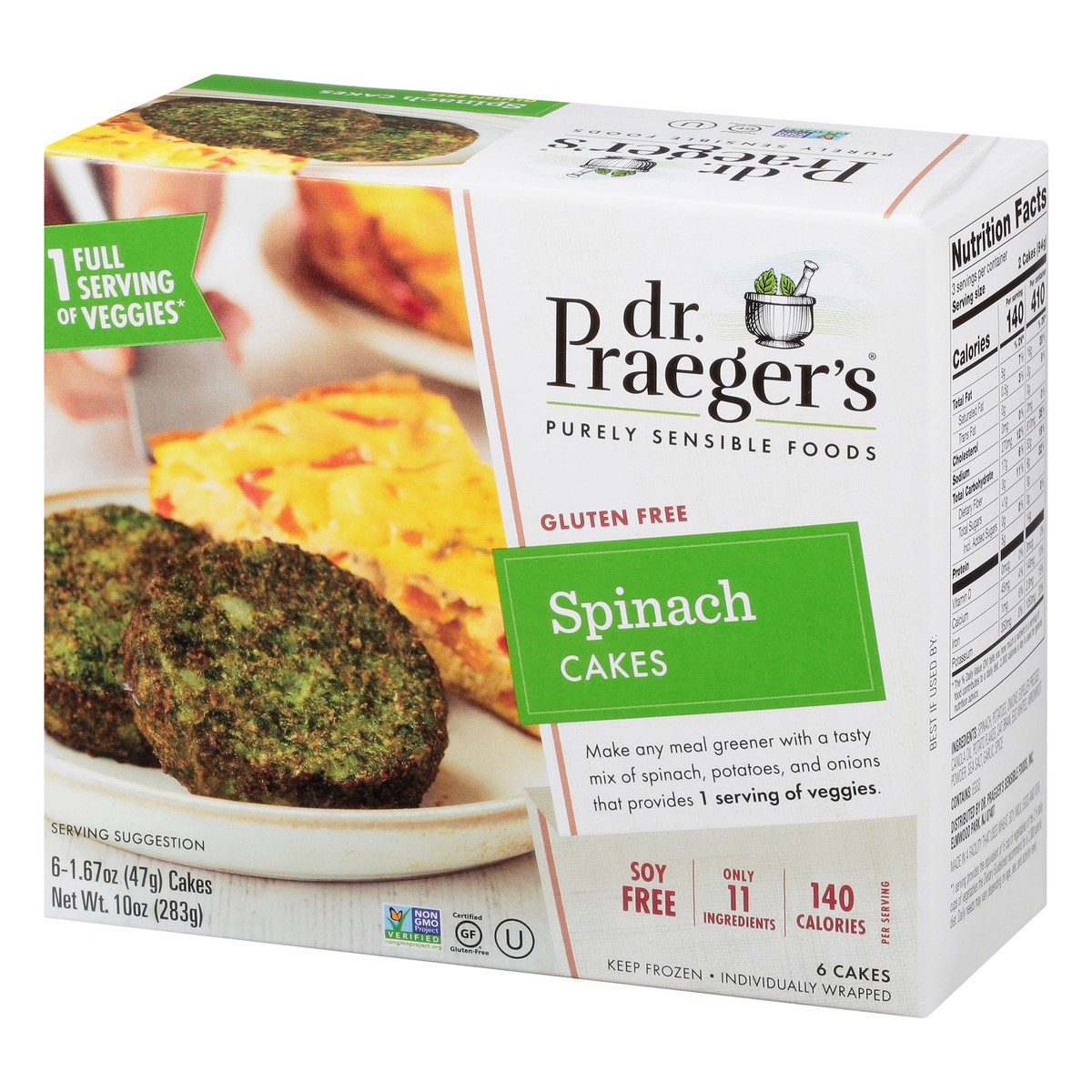 slide 3 of 13, Dr. Praeger's Purely Sensible Foods Spinach Cakes, 6 ct; 10 oz
