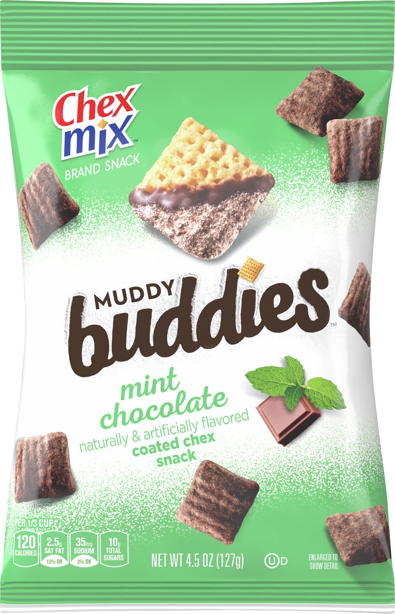 slide 5 of 9, Chex Mix Muddy Buddies, Mint Chocolate, Snack Bag, 4.5 oz, 4.5 oz