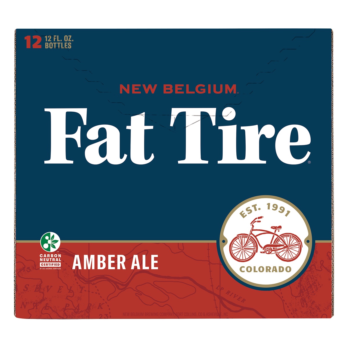 slide 1 of 6, New Belgium Fat Tire Amber Ale Bottles, 12 ct; 12 fl oz