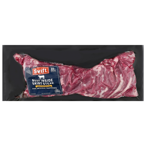 slide 1 of 1, Swift Premium USDA Choice Beef Skirt Steak, per lb