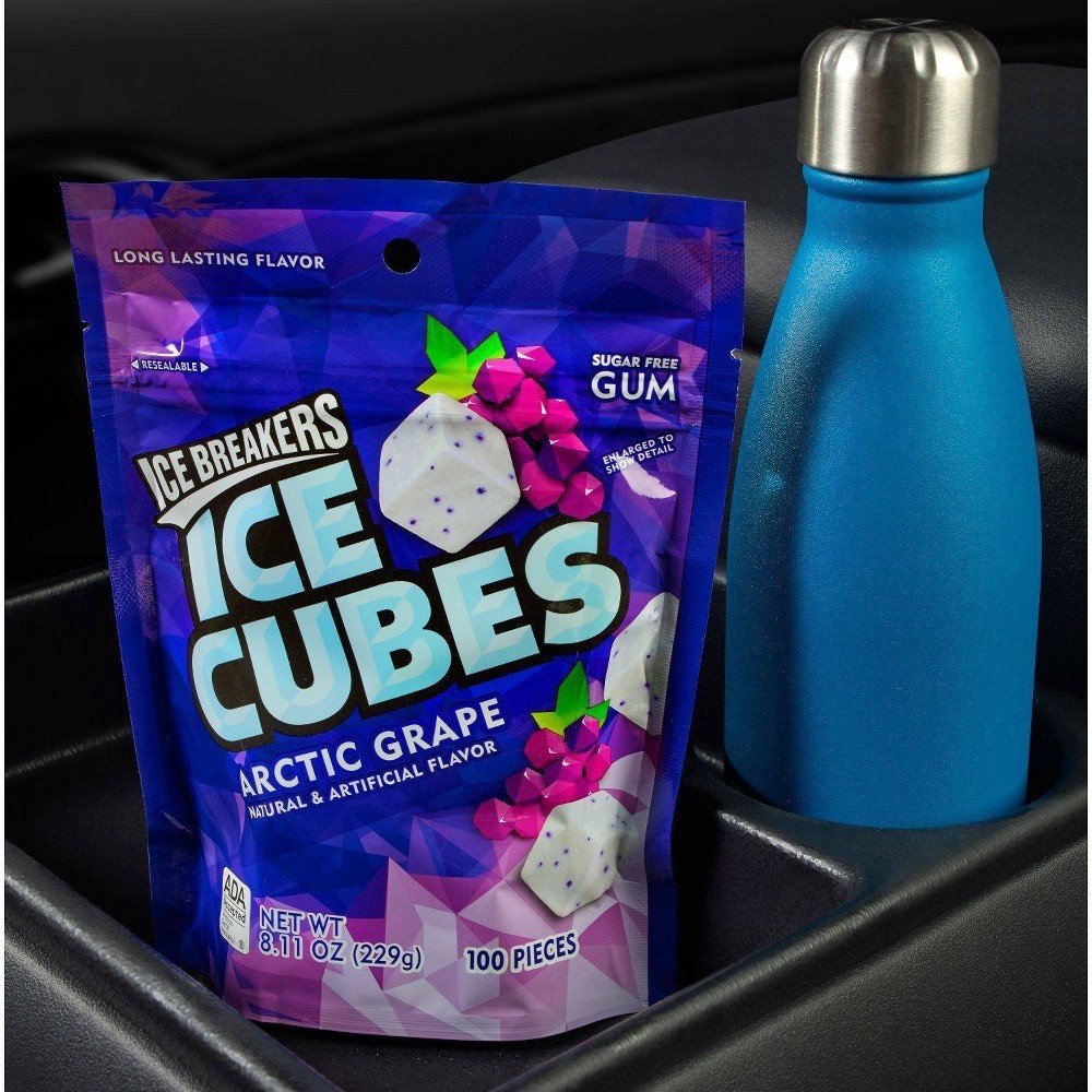 slide 2 of 6, Ice Breakers Ice Cubes Arctic Grape Sugar-Free Gum, 8.11 oz