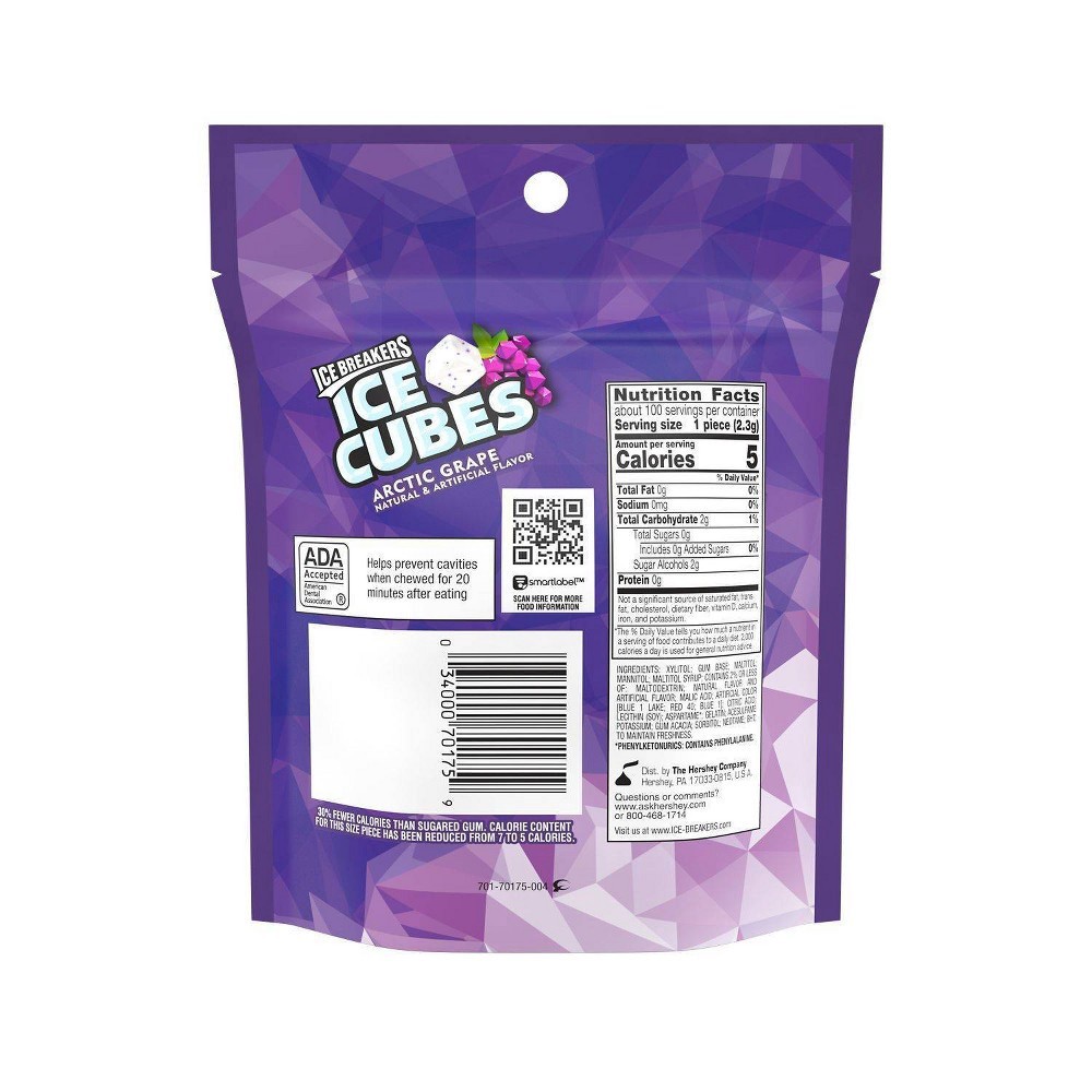 slide 3 of 6, Ice Breakers Ice Cubes Arctic Grape Sugar-Free Gum, 8.11 oz