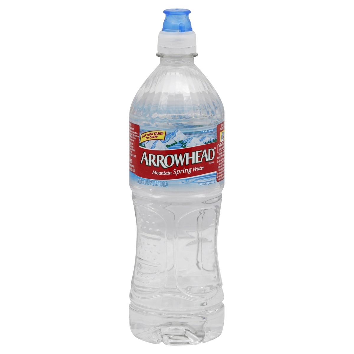 slide 1 of 4, ARROWHEAD Brand 100% Mountain Spring Water, 23.7-ounce plastic sport cap bottle, 