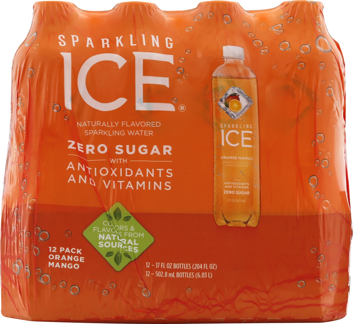 slide 8 of 10, Sparkling ICE Orange Mango, 17 Fl Oz Bottle Branded (Pack of 12), 12 ct; 17 fl oz