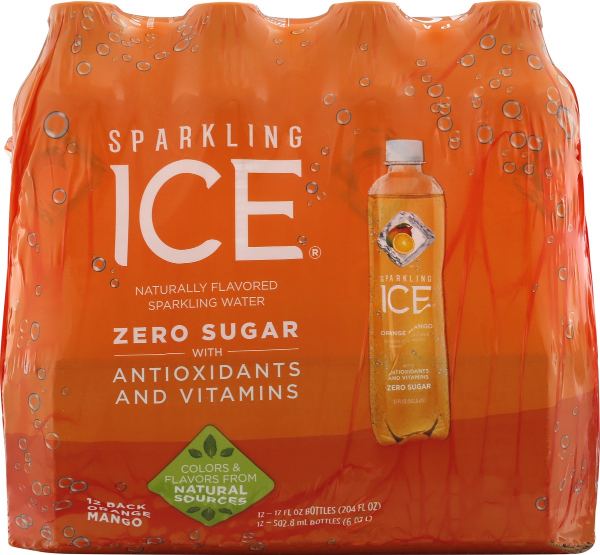 slide 9 of 10, Sparkling ICE Orange Mango, 17 Fl Oz Bottle Branded (Pack of 12), 12 ct; 17 fl oz