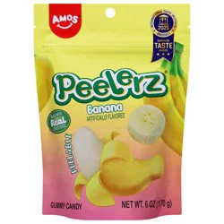 Amos Peelerz Banana Gummy Candy 6 oz