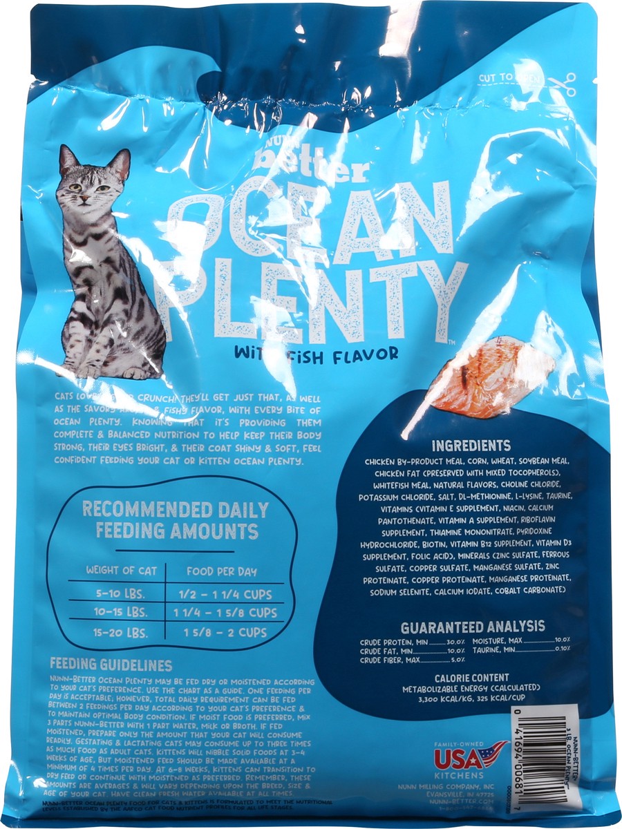 slide 14 of 15, Nunn Better Ocean Plenty Food for Cats & Kittens with Fish Flavor 3 lb, 3 lb