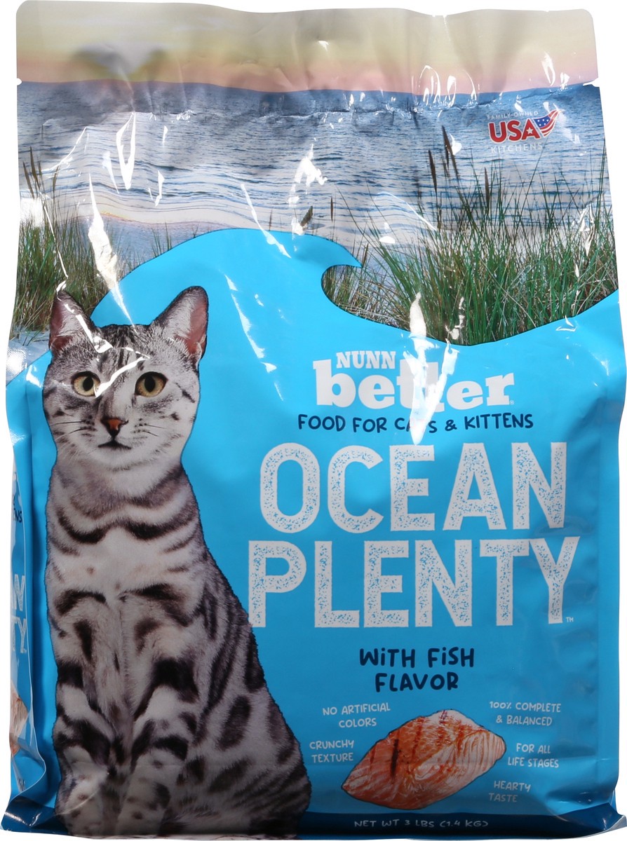 slide 3 of 15, Nunn Better Ocean Plenty Food for Cats & Kittens with Fish Flavor 3 lb, 3 lb