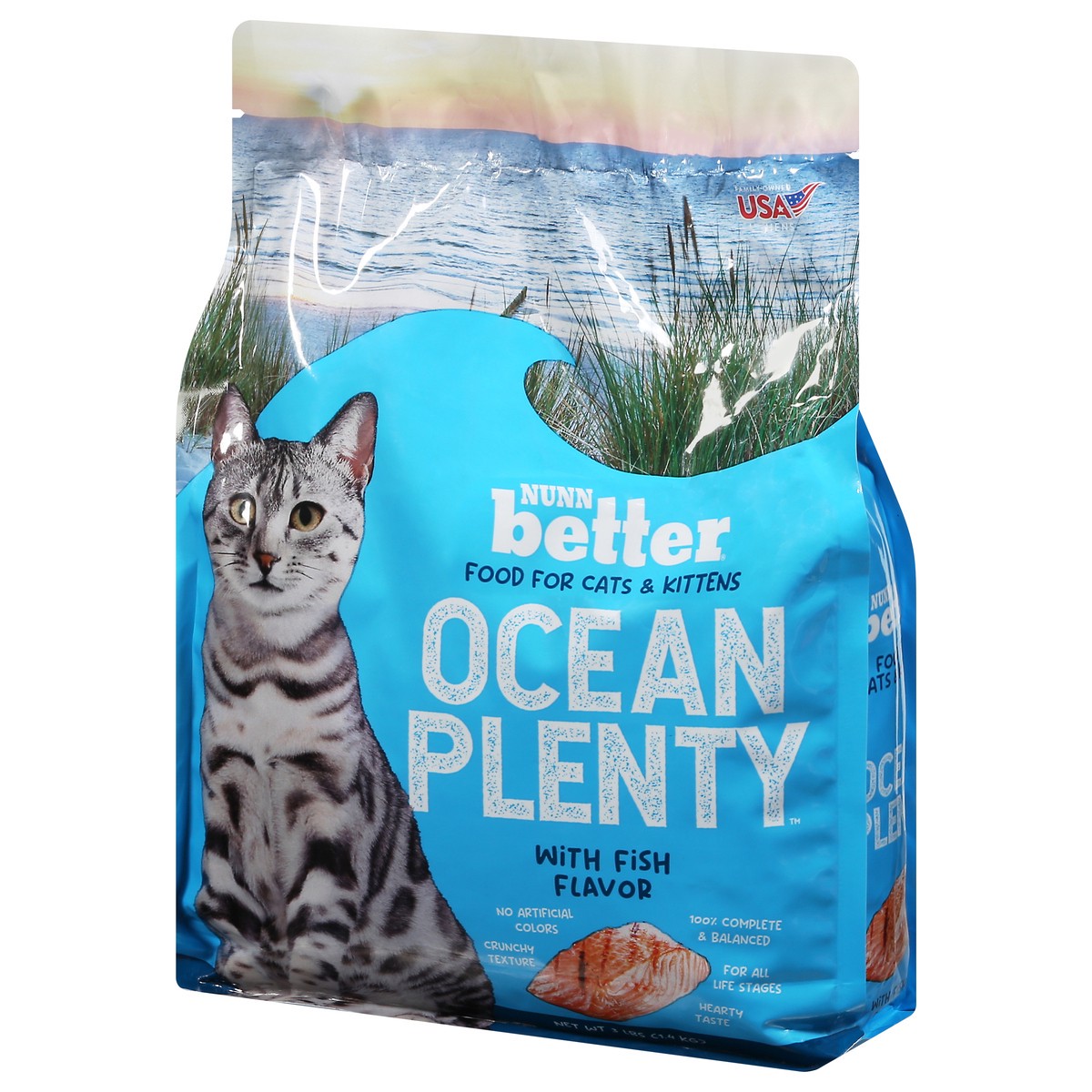 slide 12 of 15, Nunn Better Ocean Plenty Food for Cats & Kittens with Fish Flavor 3 lb, 3 lb