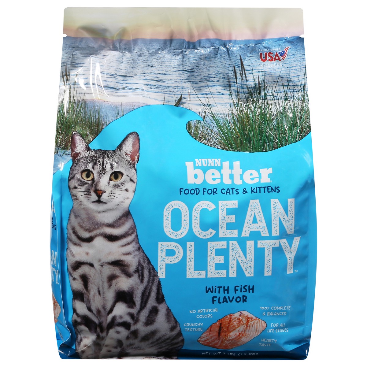 slide 1 of 15, Nunn Better Ocean Plenty Food for Cats & Kittens with Fish Flavor 3 lb, 3 lb