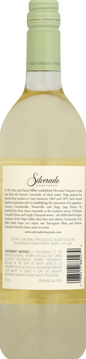 slide 5 of 7, Silverado Vineyards Sauvignon Blanc 750 ml, 750 ml