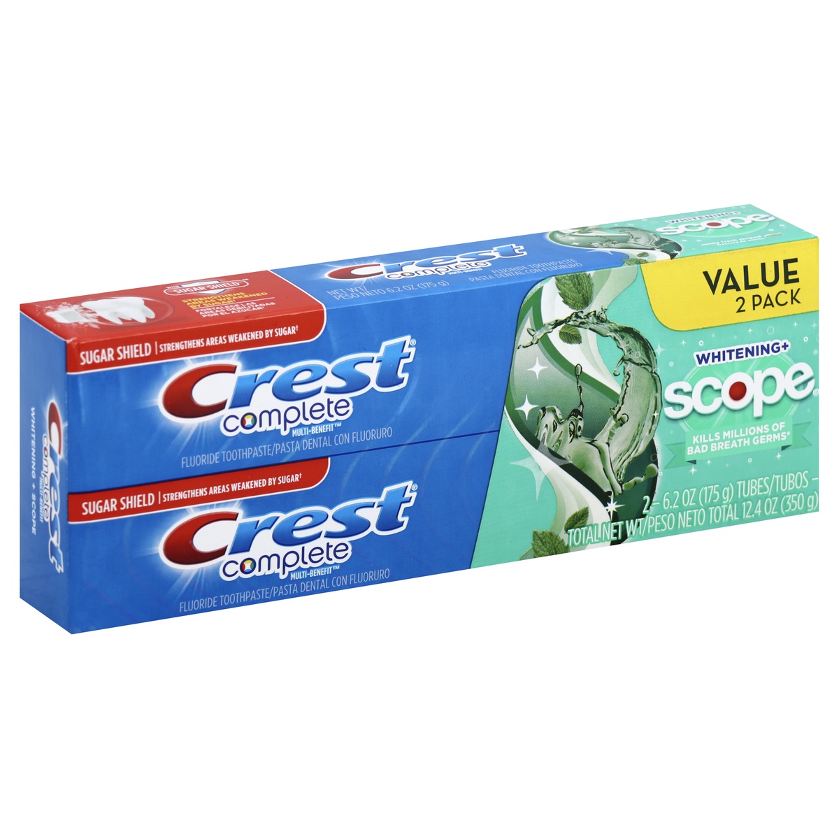 slide 1 of 4, Crest Toothpaste 2 ea, 2 ct