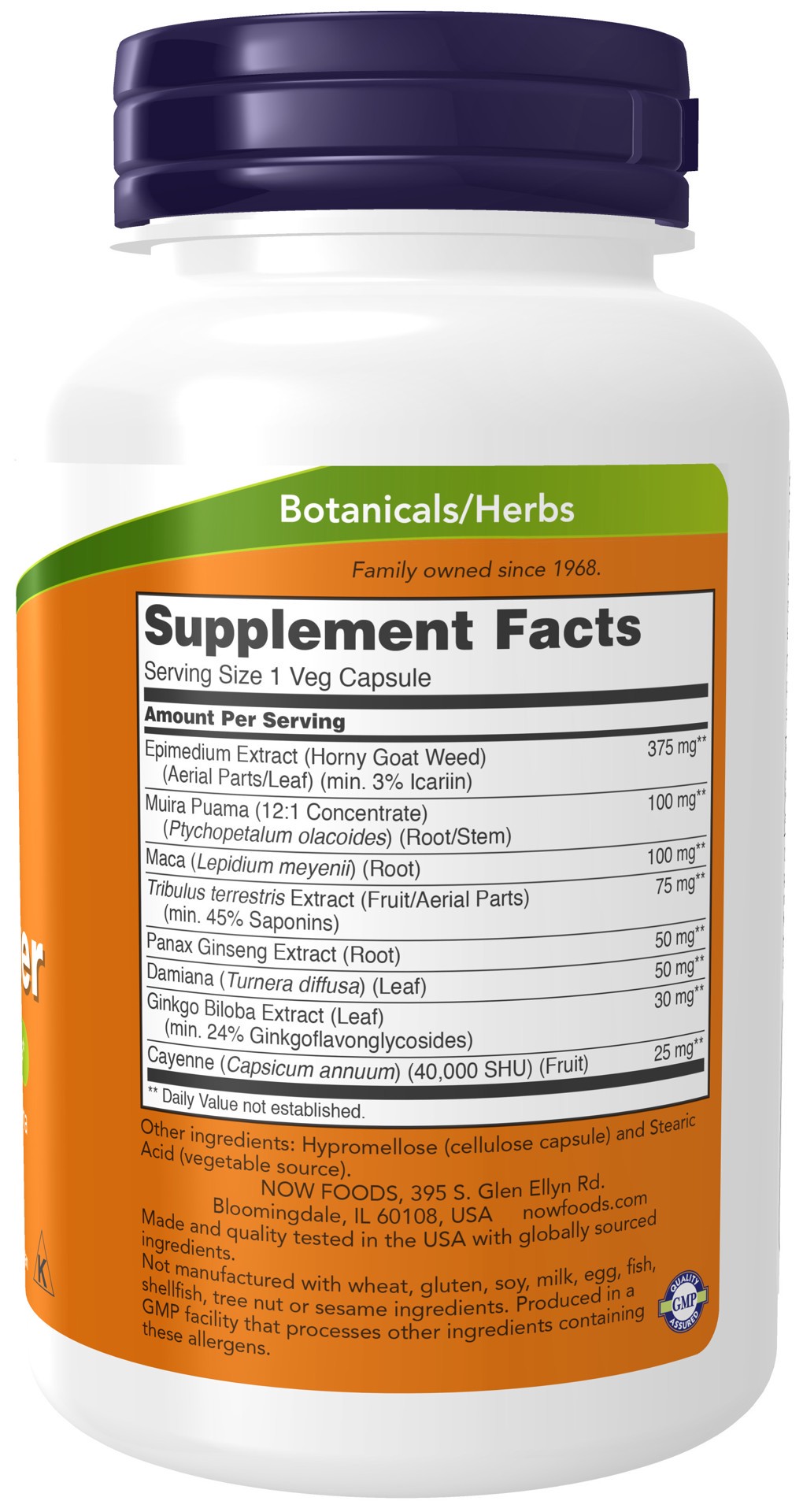 slide 2 of 4, NOW Men's Virility Power - 120 Veg Capsules, 120 ct