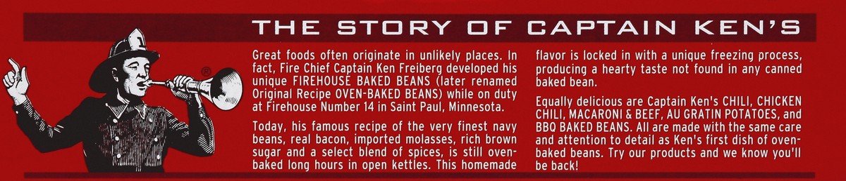 slide 2 of 4, Captain Kens Firehouse Original Recipe Oven-Baked Beans 14 oz, 14 oz