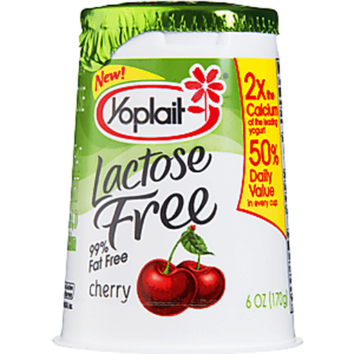 slide 4 of 8, Yoplait Lactose Free Yogurt Cherry Cup, 6 oz