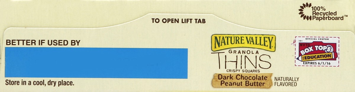 slide 2 of 4, Nature Valley Granola Thins Dark Chocolate Peanut Butter Crispy Squares, 10 ct; 6 oz