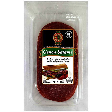 slide 1 of 1, Daniele Genoa Salame - 3 OZ, 3 oz