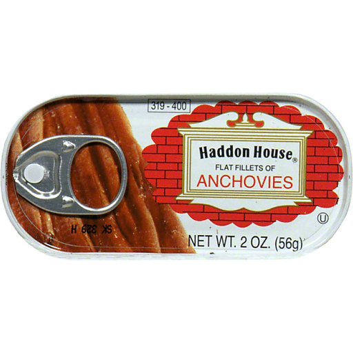 slide 1 of 1, Haddon House Anchovies - Flat Fillets, 2 oz