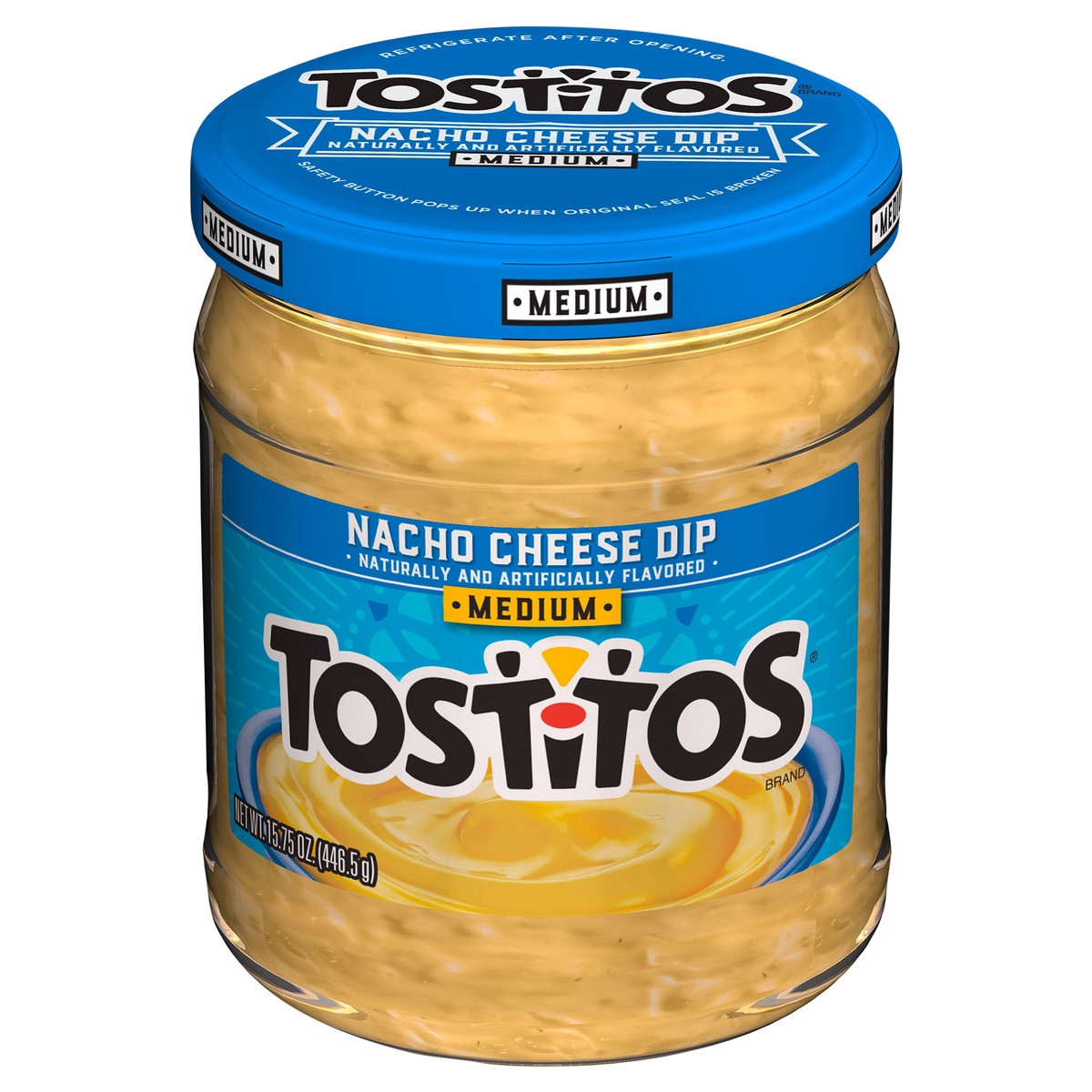 slide 1 of 11, Tostitos Cheese Dip, Nacho, Medium, 15.75 oz